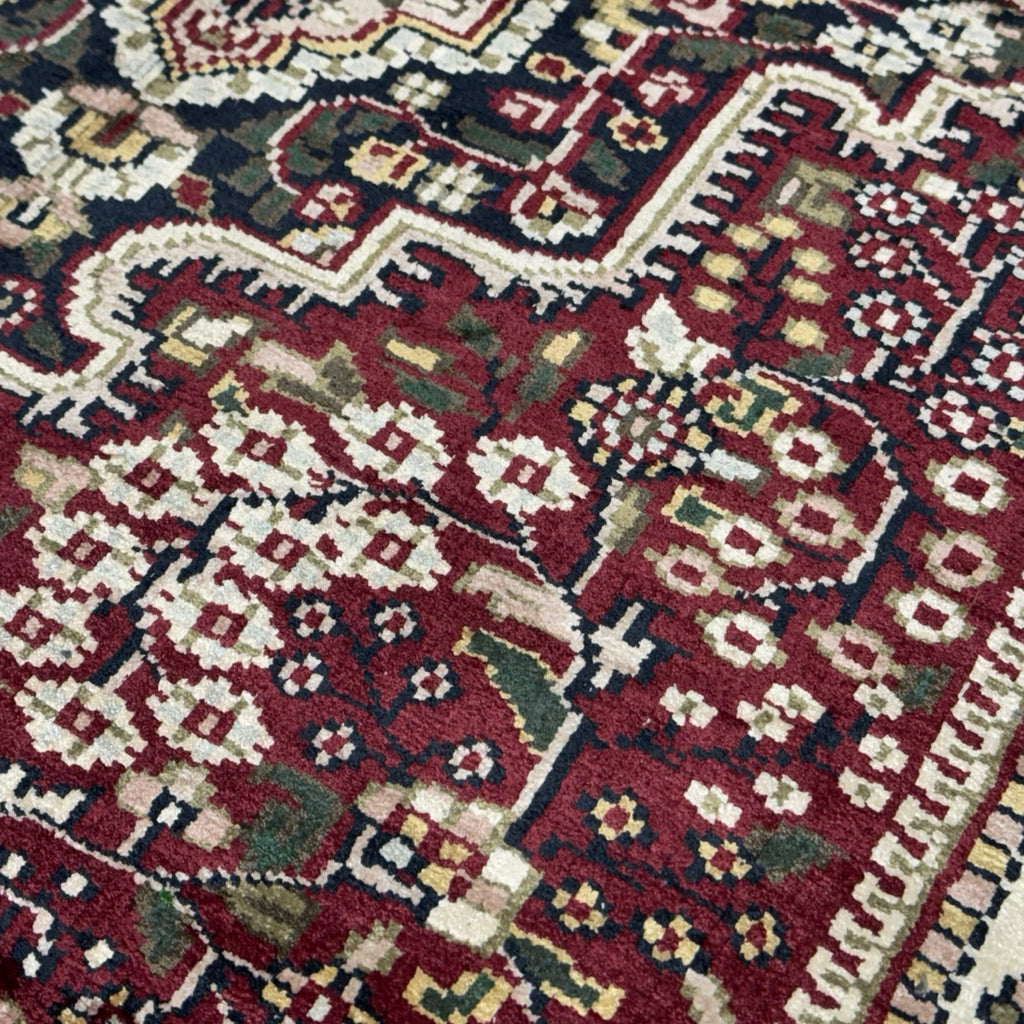 213 x 152 cm Hand Knotted Indian Silk Jaipur Oriental Rug