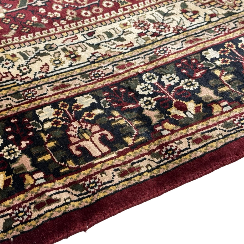 213 x 152 cm Hand Knotted Indian Silk Jaipur Oriental Rug