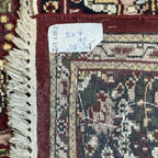 213 x 152 cm Hand Knotted Indian Silk Jaipur Oriental Rug