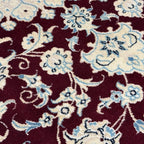 160 x 103 cm Hand Knotted Oval Persian Nain Nohla – Wool And Silk Rug