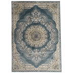 300 x 200 cm Turkish Machine Made Blue Isfahan Rug