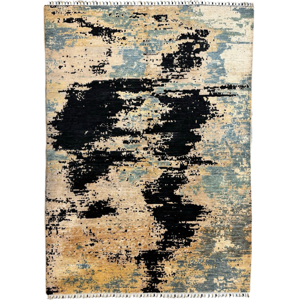 234 x 168 cm Afghan Modern Design Chobi Hand-Knotted Wool Rug