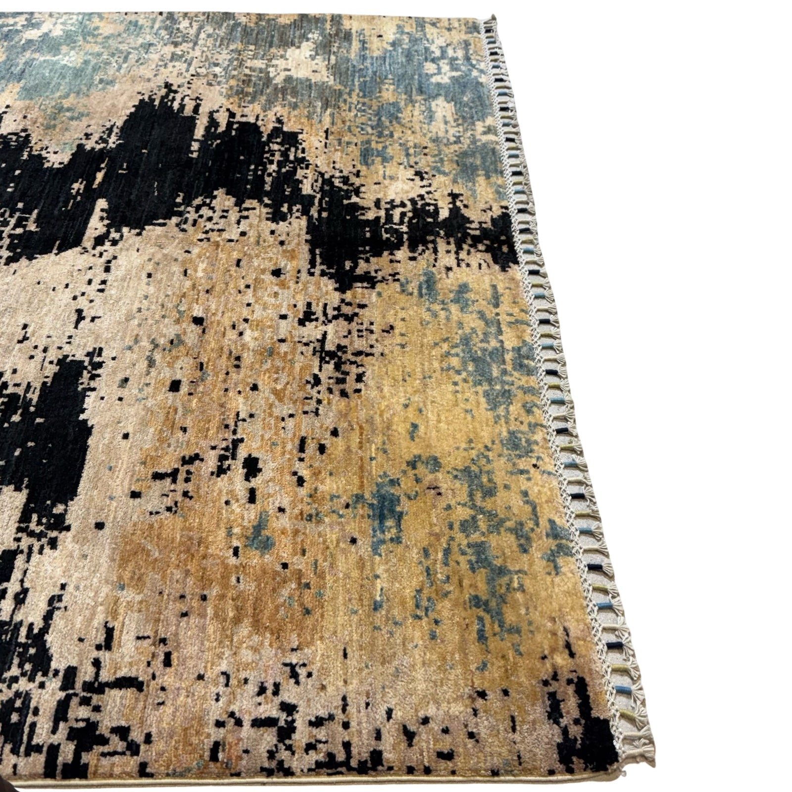 234 x 168 cm Afghan Modern Design Chobi Hand-Knotted Wool Rug