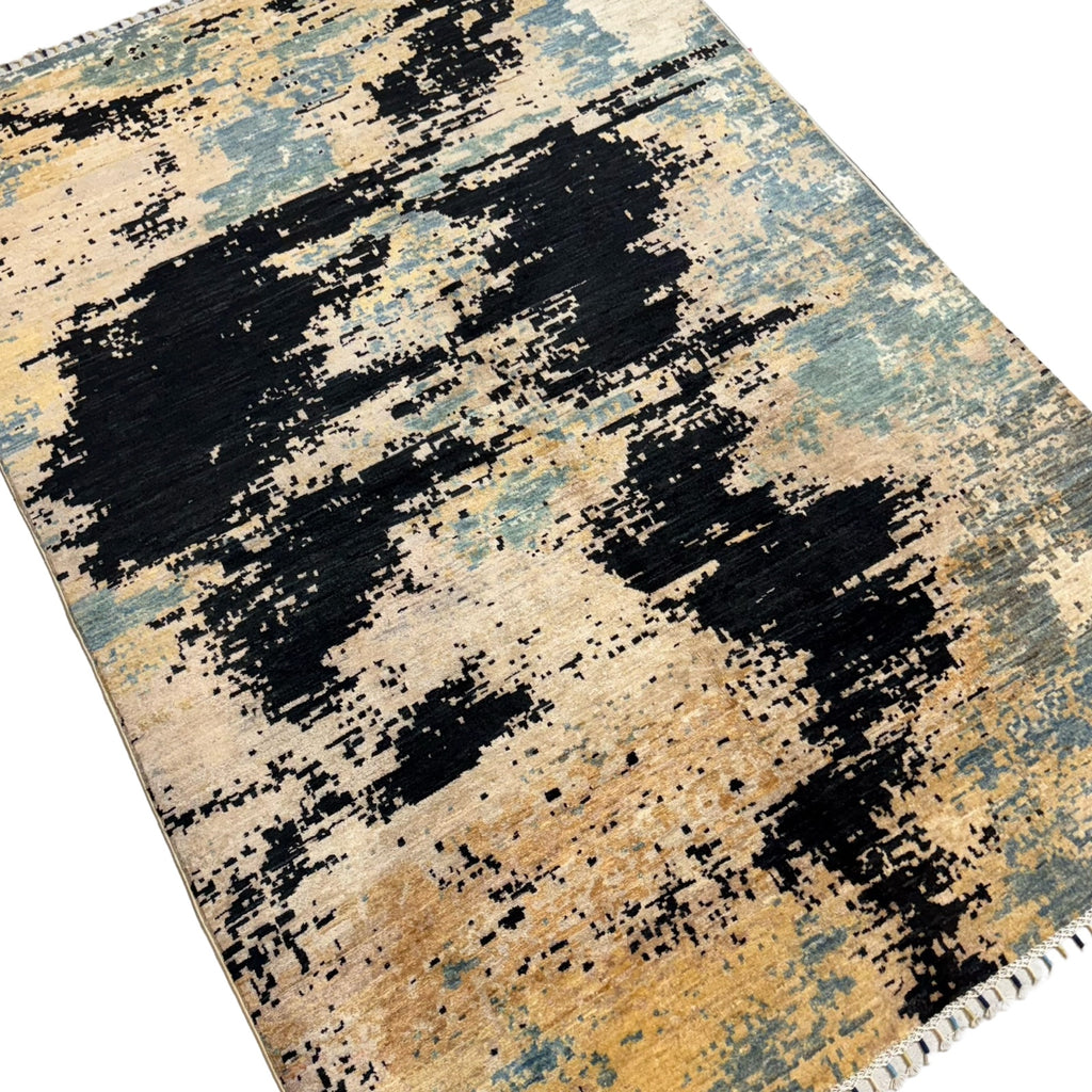 234 x 168 cm Afghan Modern Design Chobi Hand-Knotted Wool Rug