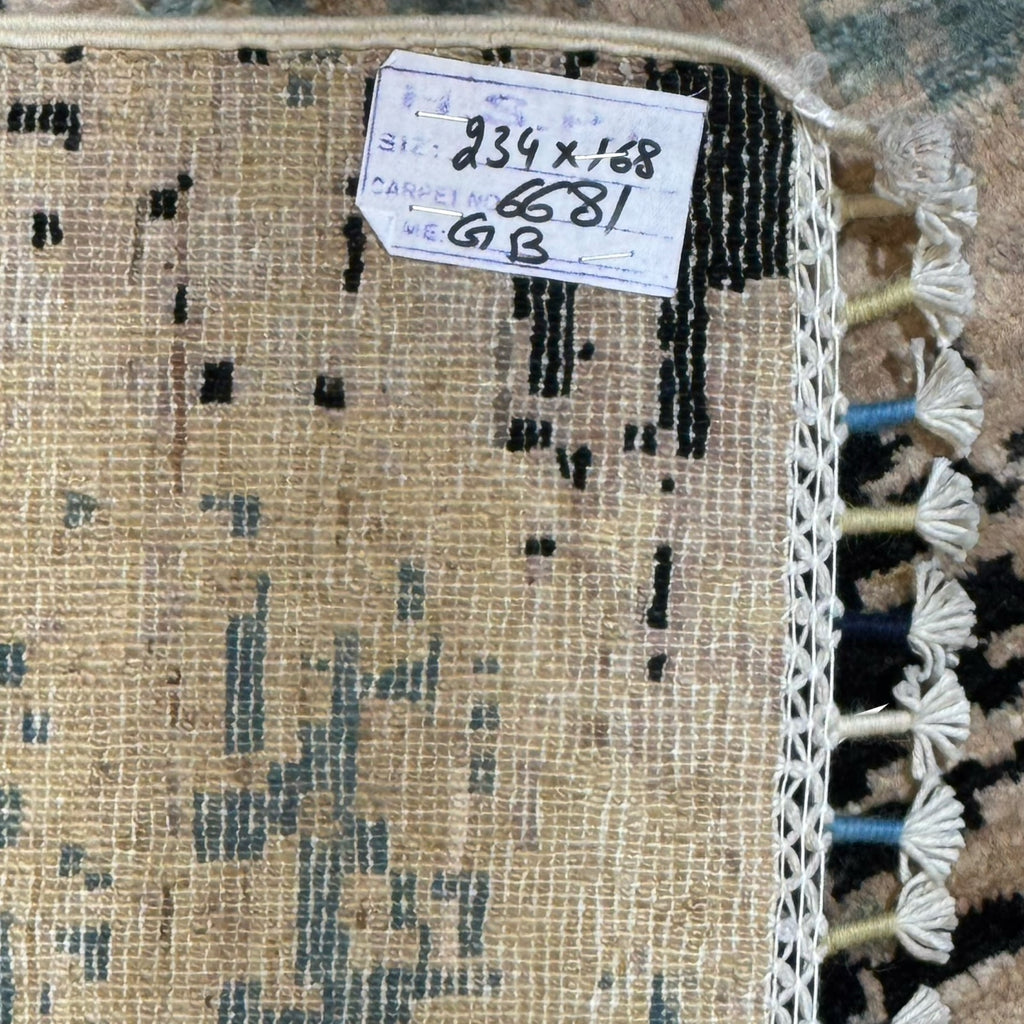 234 x 168 cm Afghan Modern Design Chobi Hand-Knotted Wool Rug