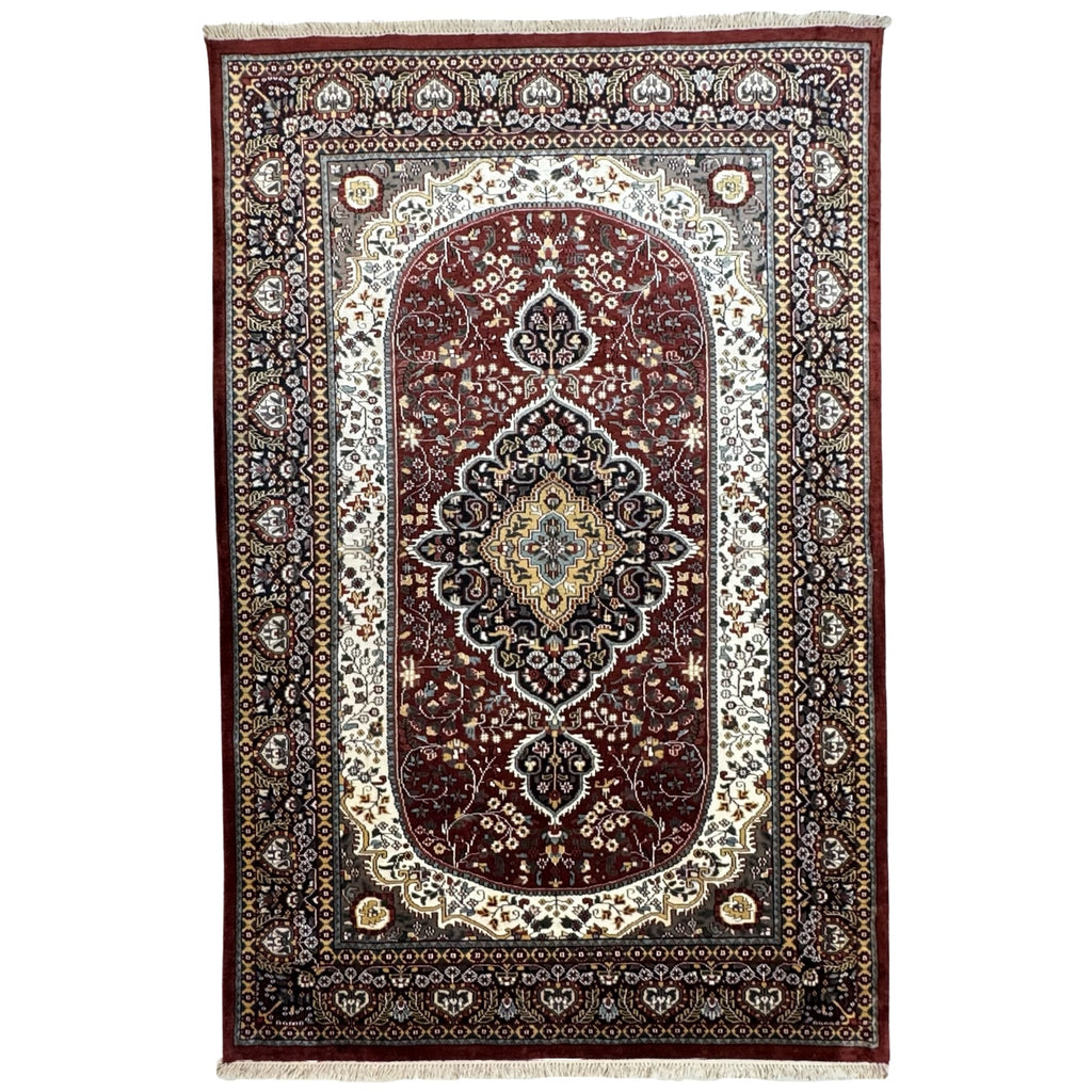 282 x 183 cm Hand Knotted Indian Jaipur Oriental Rug