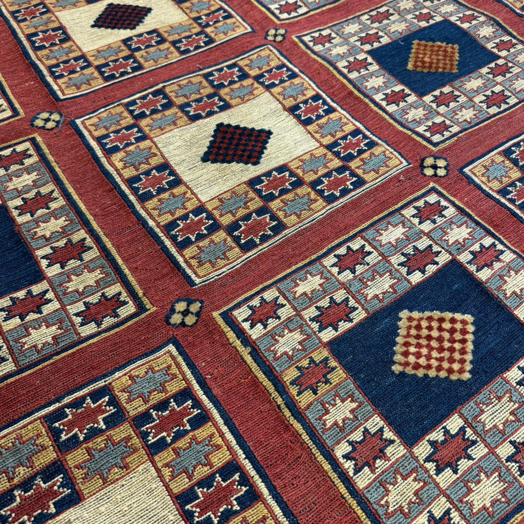 248 x 197 cm Hand Woven Tribal Afghan Kilim Sumak – Wool Rug