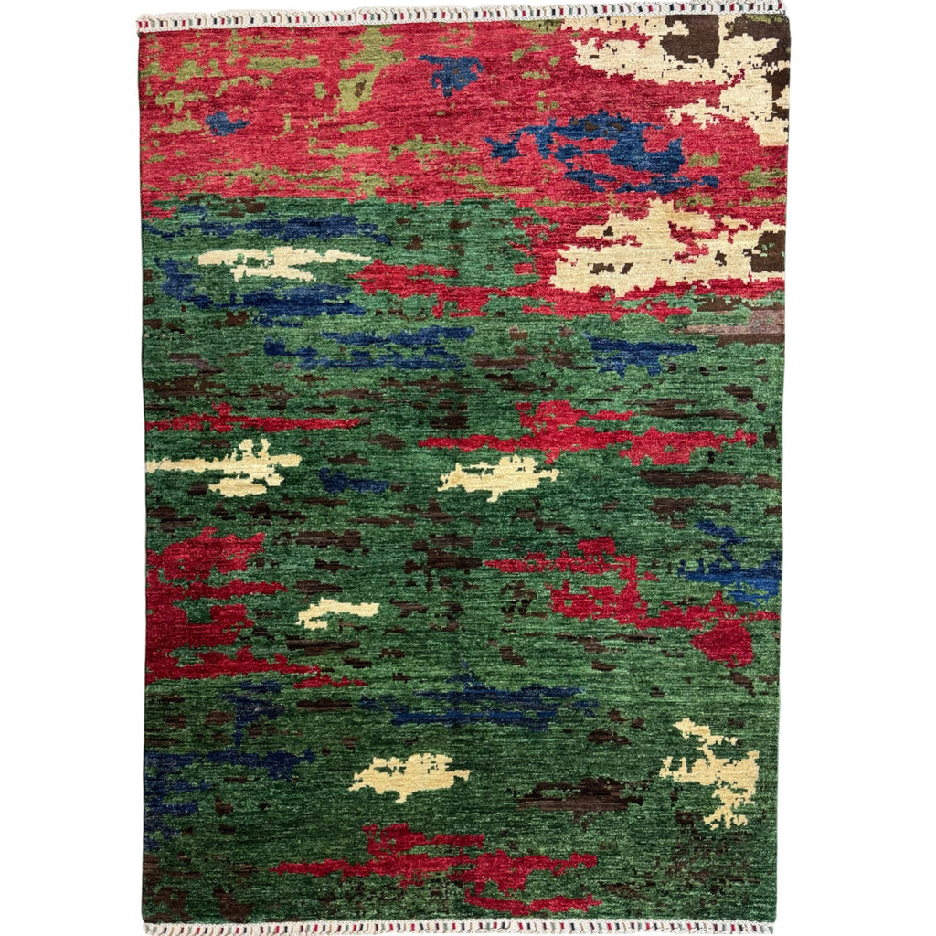 240 x 169 cm Afghan Modern Design Chobi Hand-Knotted Wool Rug