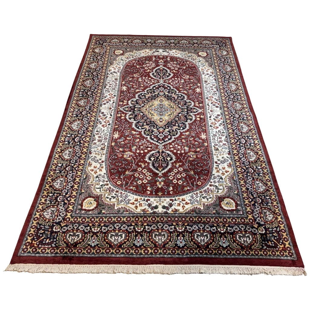 282 x 183 cm Hand Knotted Indian Jaipur Oriental Rug