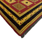 272 x 203 cm Hand-Woven Tribal Afghan Kilim Sumak – Wool Rug
