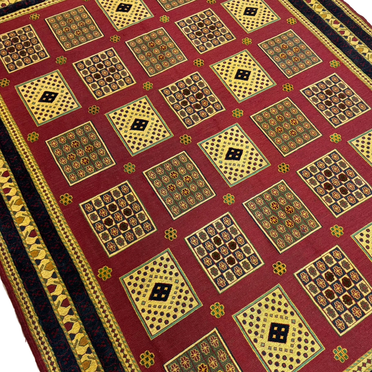 272 x 203 cm Hand-Woven Tribal Afghan Kilim Sumak – Wool Rug