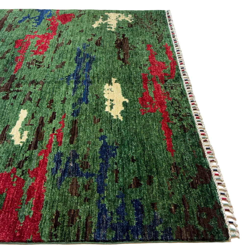 240 x 169 cm Afghan Modern Design Chobi Hand-Knotted Wool Rug