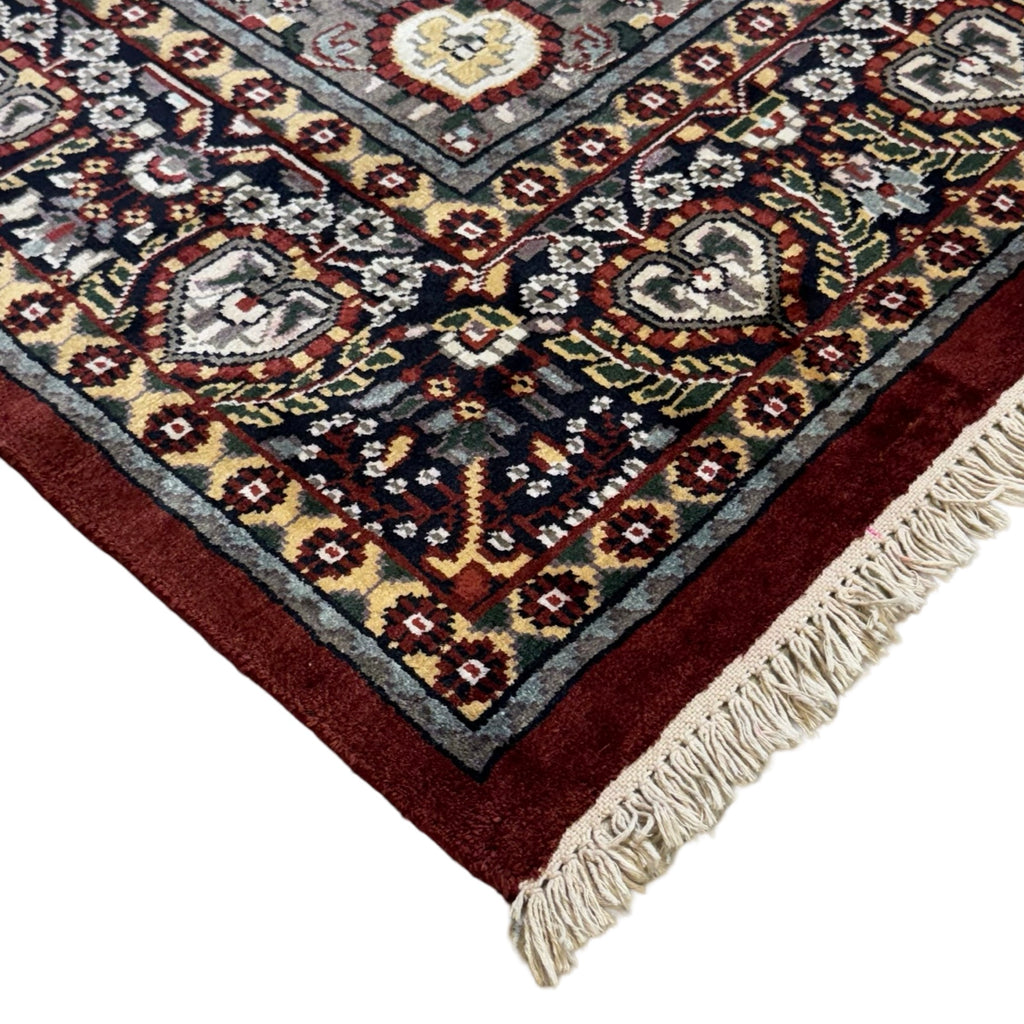 282 x 183 cm Hand Knotted Indian Jaipur Oriental Rug