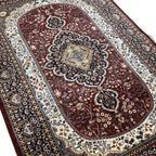 282 x 183 cm Hand Knotted Indian Jaipur Oriental Rug