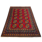290 x 195 cm Hand-Knotted Afghan Akche Bokhara Geometric Rug