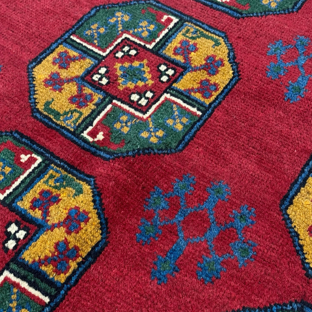 290 x 195 cm Hand-Knotted Afghan Akche Bokhara Geometric Rug