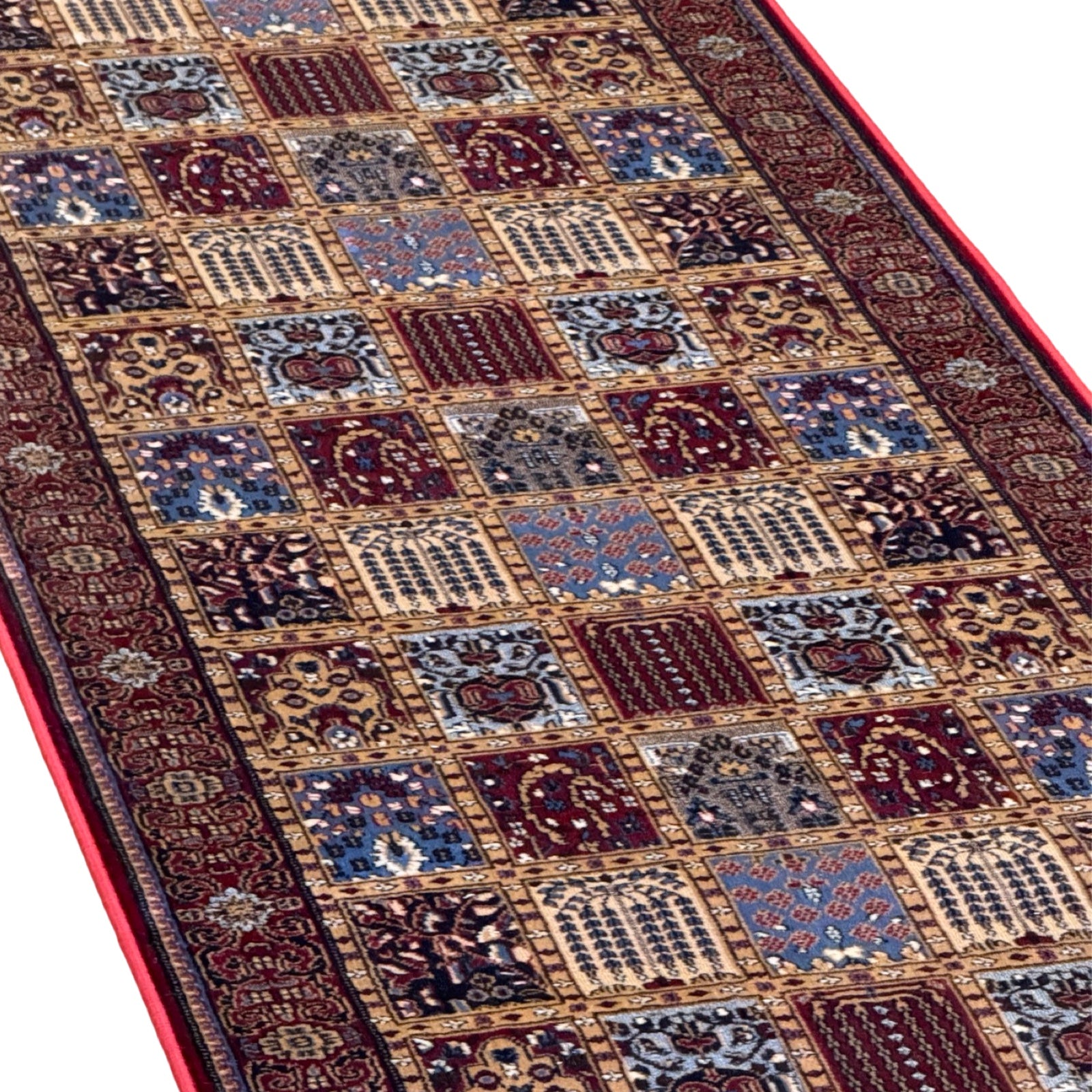 600 x 80cm Persian Bakhtiari Garden – Red Runner Rug