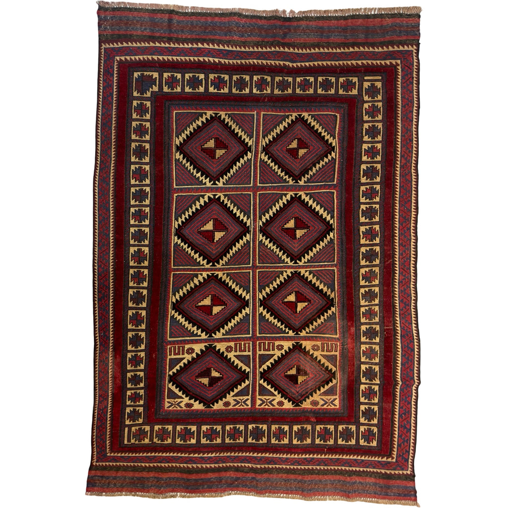 300 x 200 cm Tribal Kilim-Barjesta – Hand Woven Wool Rug