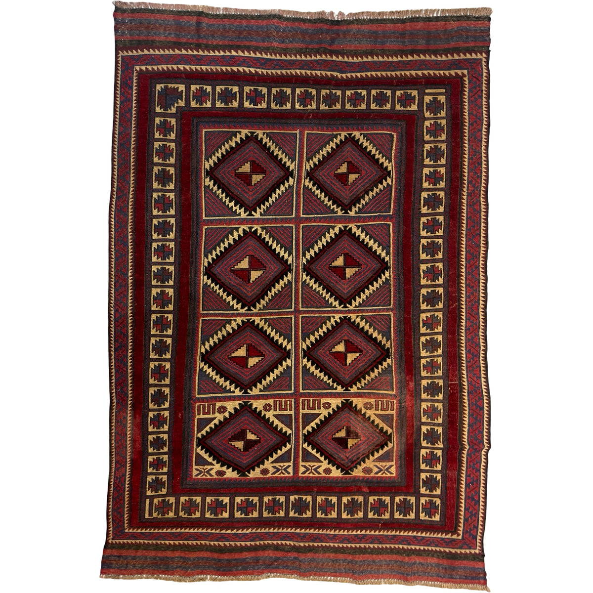 300 x 200 cm Tribal Kilim-Barjesta – Hand Woven Wool Rug