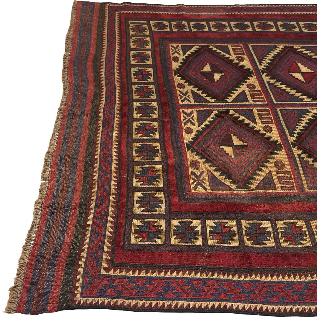 300 x 200 cm Tribal Kilim-Barjesta – Hand Woven Wool Rug