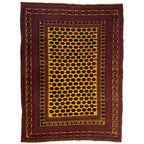 300 x 200 cm Kilim-Barjesta with All-Over Rosette Field – Hand Woven Wool Rug