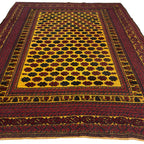 300 x 200 cm Kilim-Barjesta with All-Over Rosette Field – Hand Woven Wool Rug