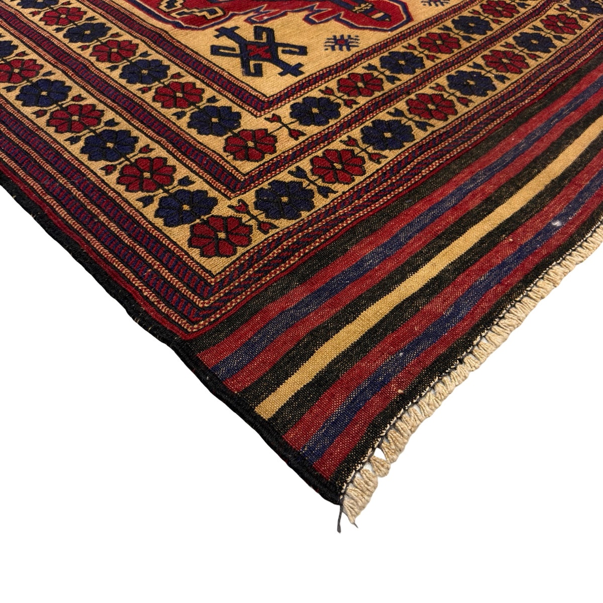 287 x 194 cm Kilim-Barjesta with Four Tree-of-Life Panels – Hand Woven Wool Rug
