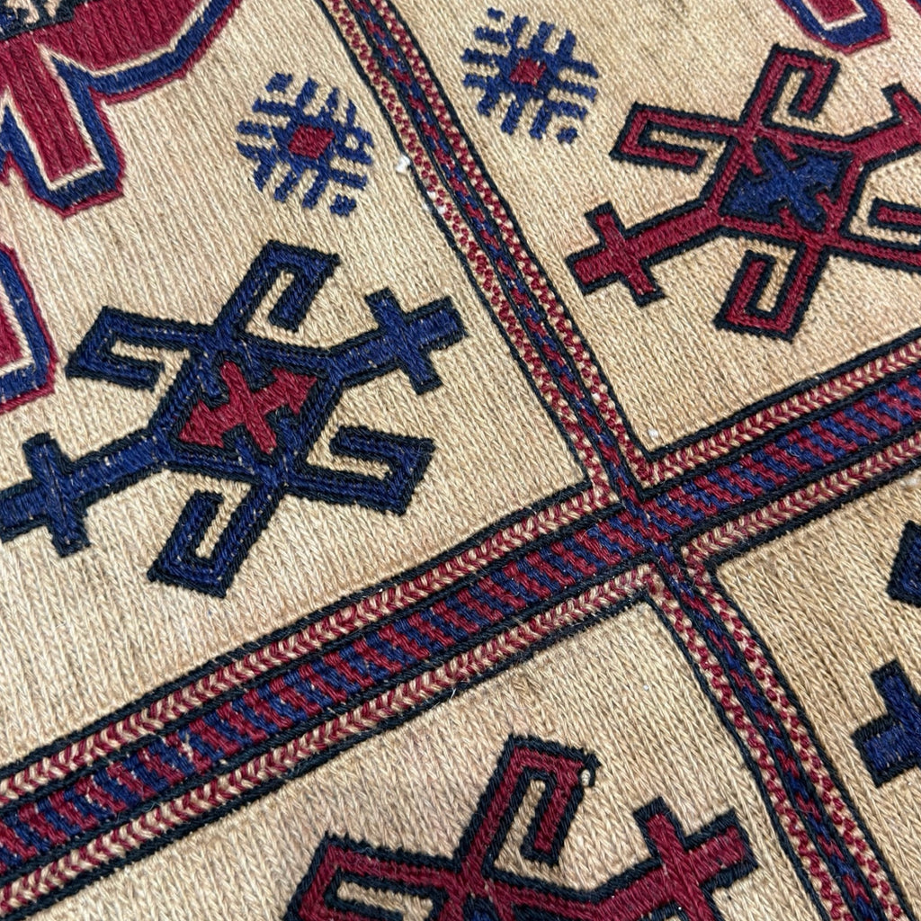 287 x 194 cm Kilim-Barjesta with Four Tree-of-Life Panels – Hand Woven Wool Rug