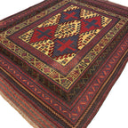 300 x 200 cm Tribal Kilim-Barjesta with Four Stepped Medallions – Hand Woven Wool Rug