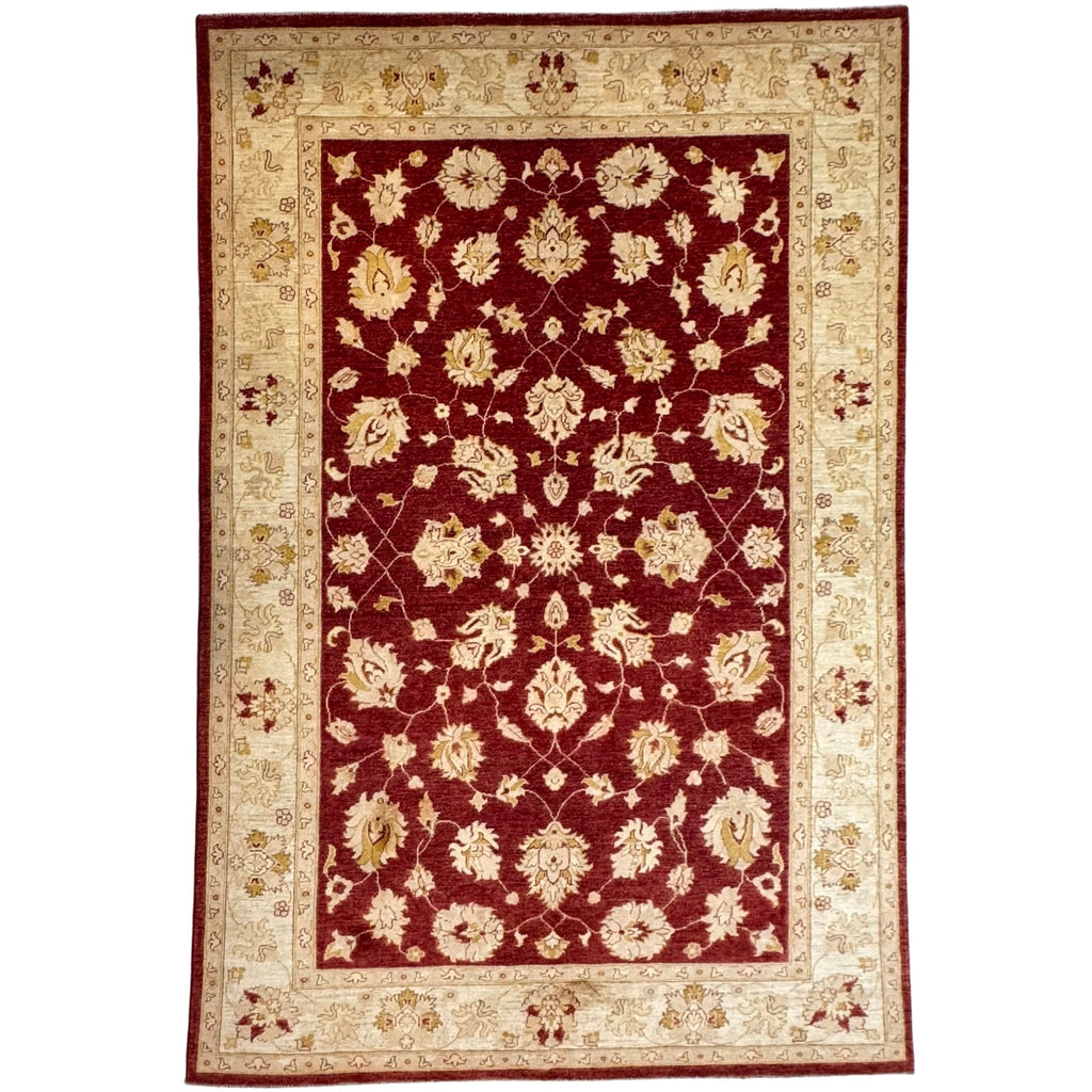 294 x 193 cm Afghan Chobi Ziegler Hand-Knotted Wool Rug