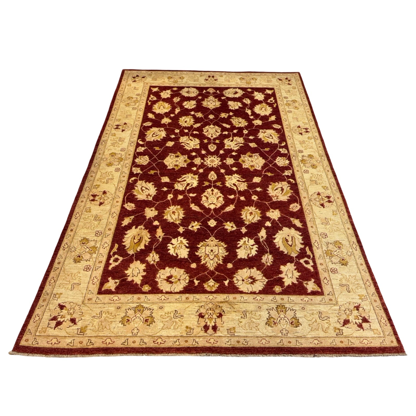 294 x 193 cm Afghan Chobi Ziegler Hand-Knotted Wool Rug