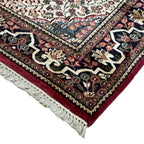 214 x 143 cm Hand Knotted Indian Silk Jaipur Oriental Rug