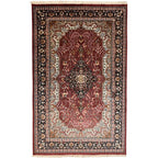 290 x 180 cm Hand Knotted Indian Silk Jaipur Oriental Rug