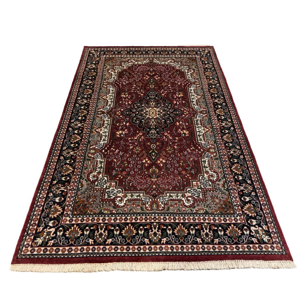 290 x 180 cm Hand Knotted Indian Silk Jaipur Oriental Rug
