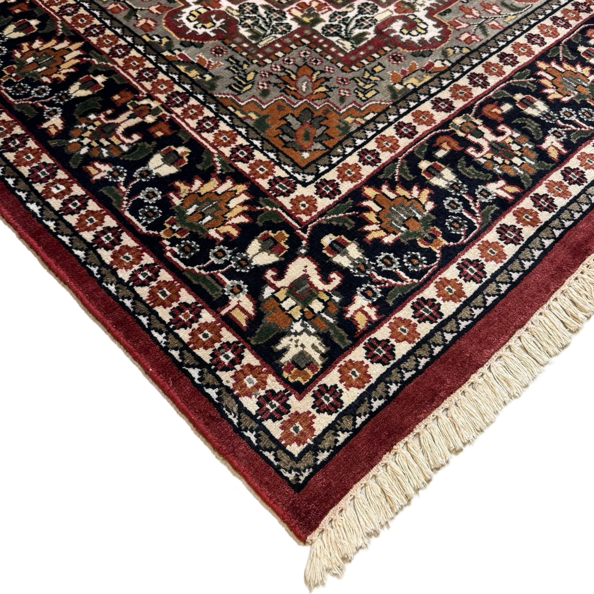 290 x 180 cm Hand Knotted Indian Silk Jaipur Oriental Rug