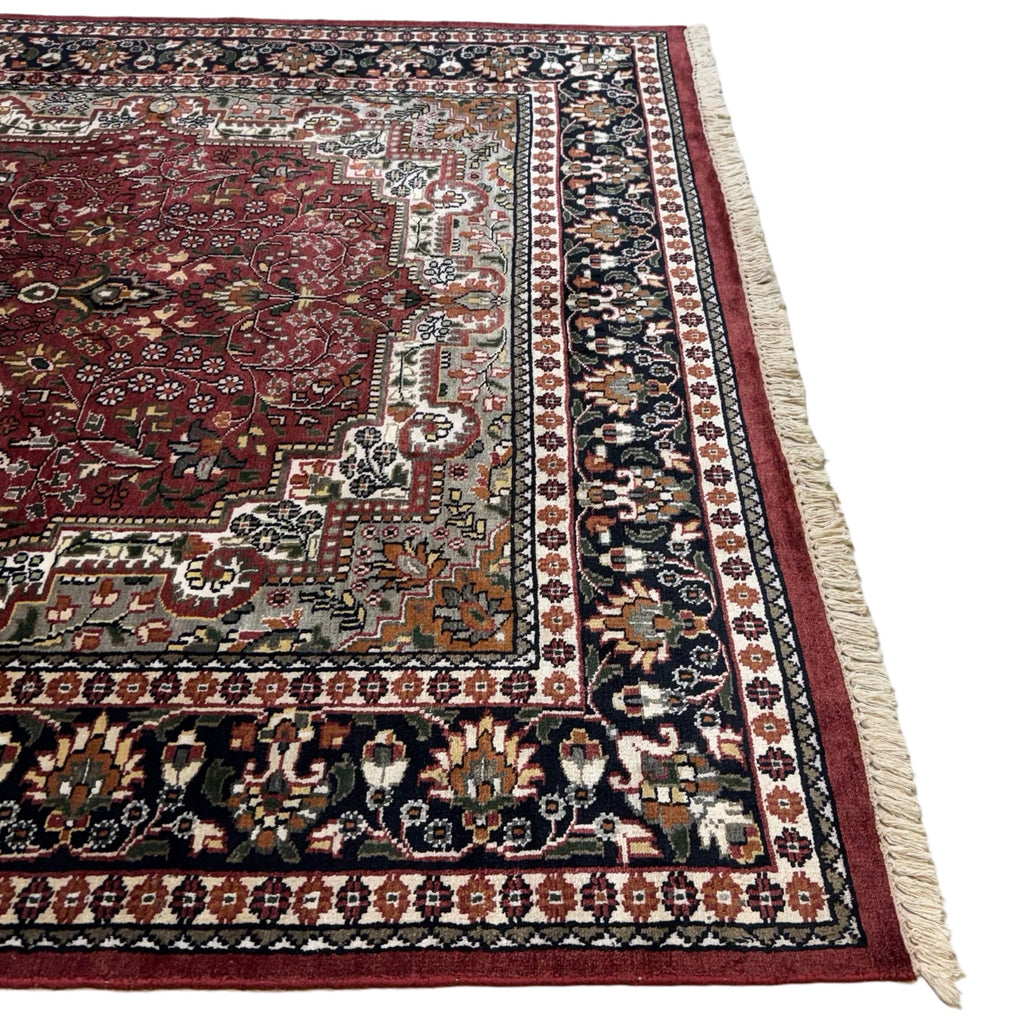 290 x 180 cm Hand Knotted Indian Silk Jaipur Oriental Rug