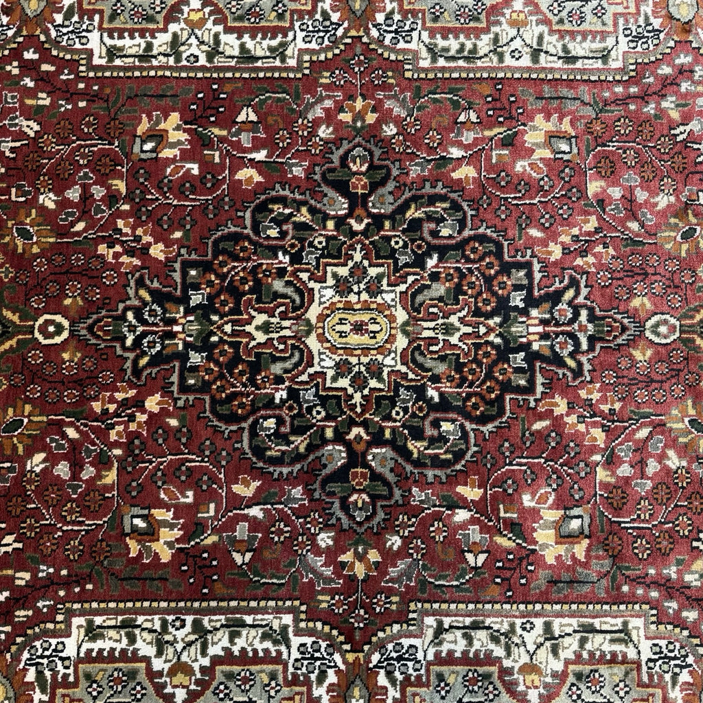 290 x 180 cm Hand Knotted Indian Silk Jaipur Oriental Rug