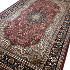 290 x 180 cm Hand Knotted Indian Silk Jaipur Oriental Rug