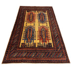 285 x 172 cm Hand-Knotted Afghan Turkmen Tribal Rug