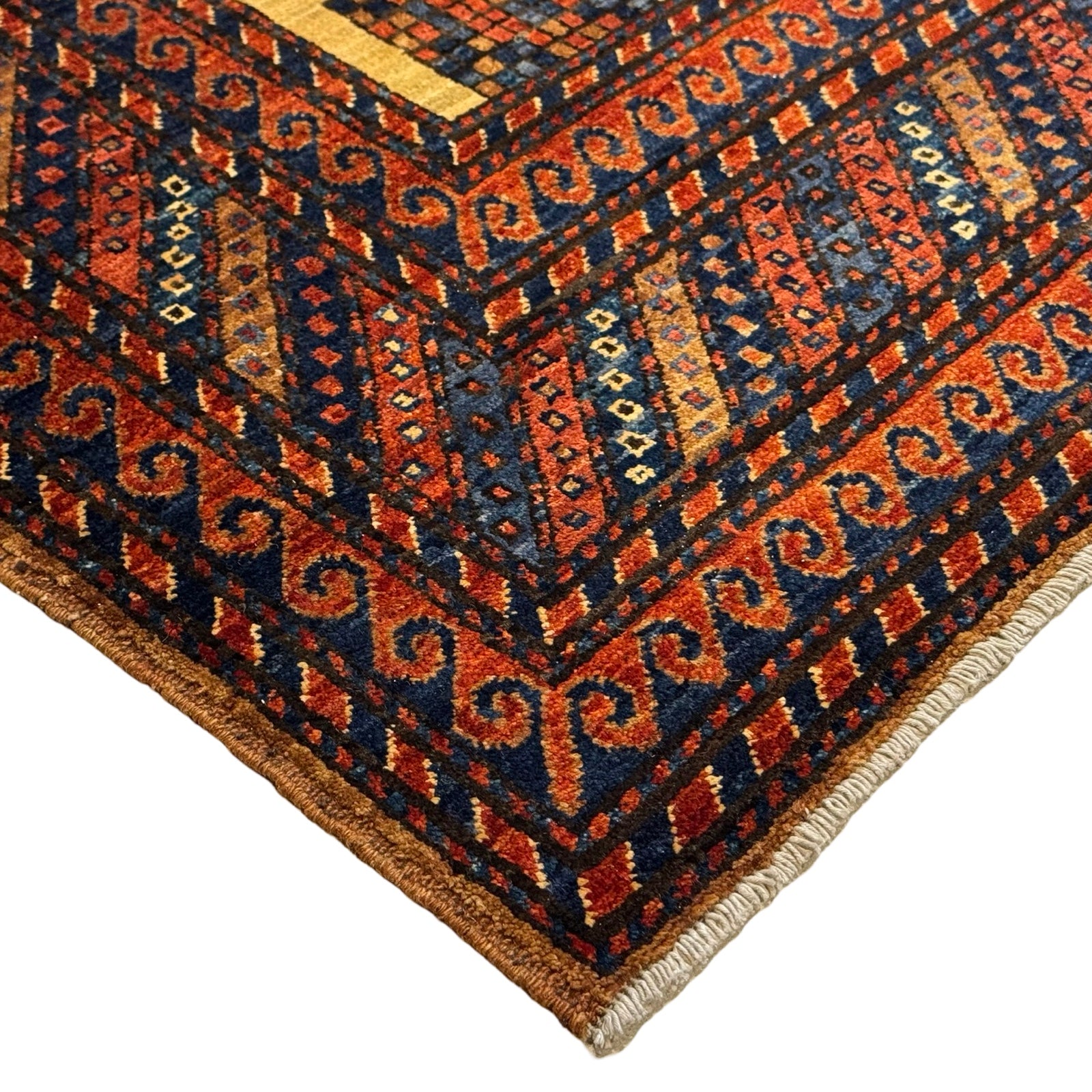 285 x 172 cm Hand-Knotted Afghan Turkmen Tribal Rug