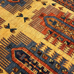 285 x 172 cm Hand-Knotted Afghan Turkmen Tribal Rug