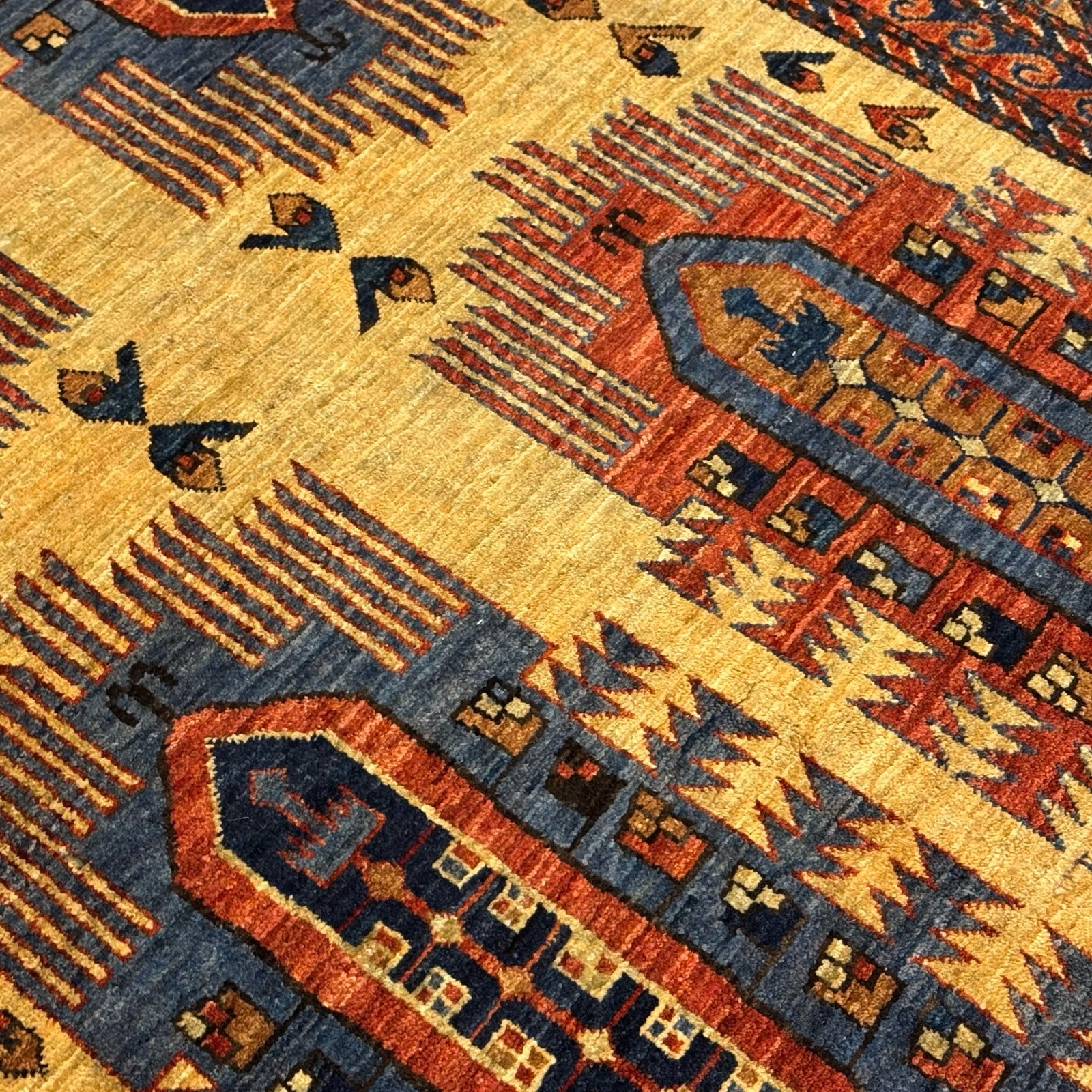 285 x 172 cm Hand-Knotted Afghan Turkmen Tribal Rug