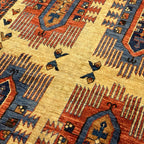 285 x 172 cm Hand-Knotted Afghan Turkmen Tribal Rug