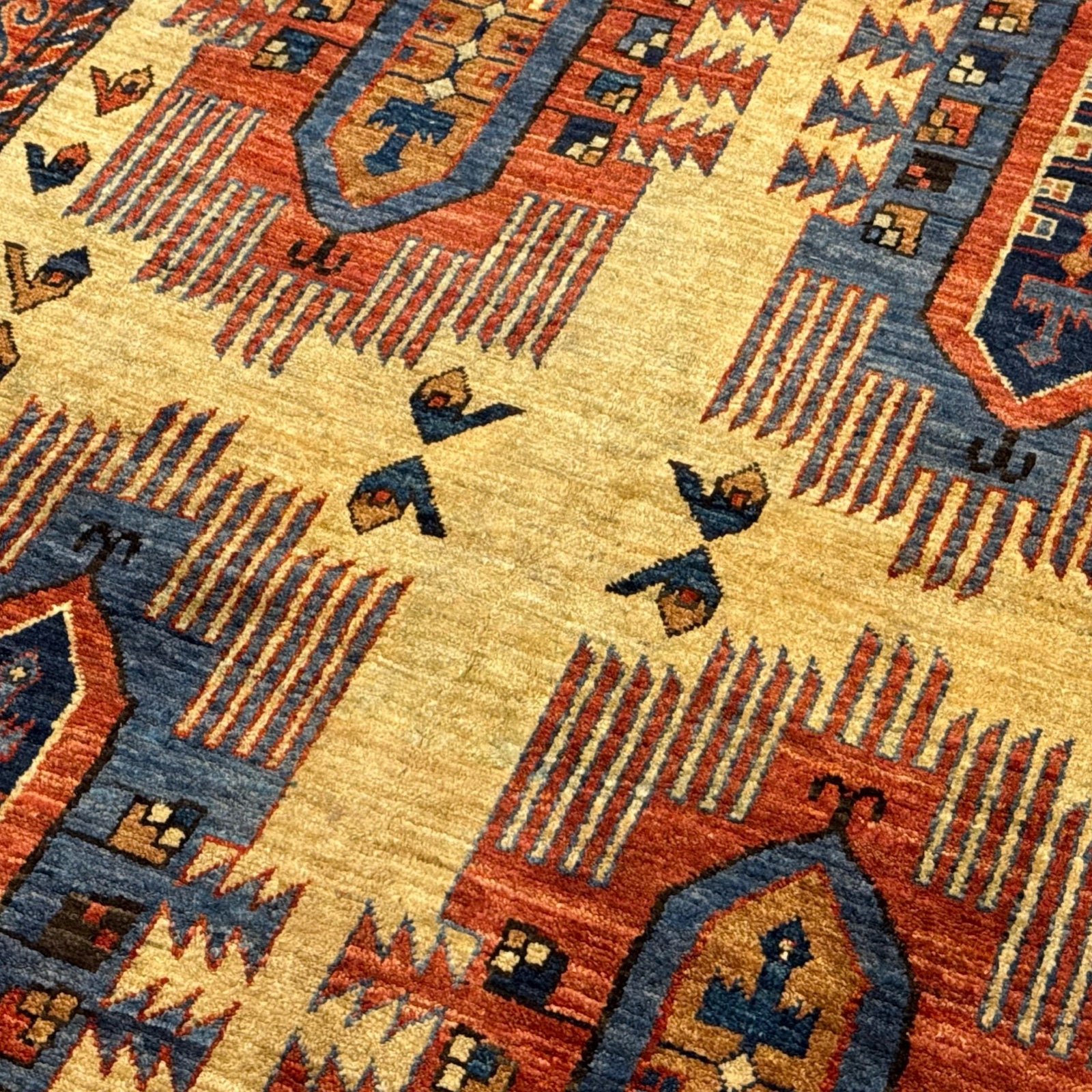 285 x 172 cm Hand-Knotted Afghan Turkmen Tribal Rug