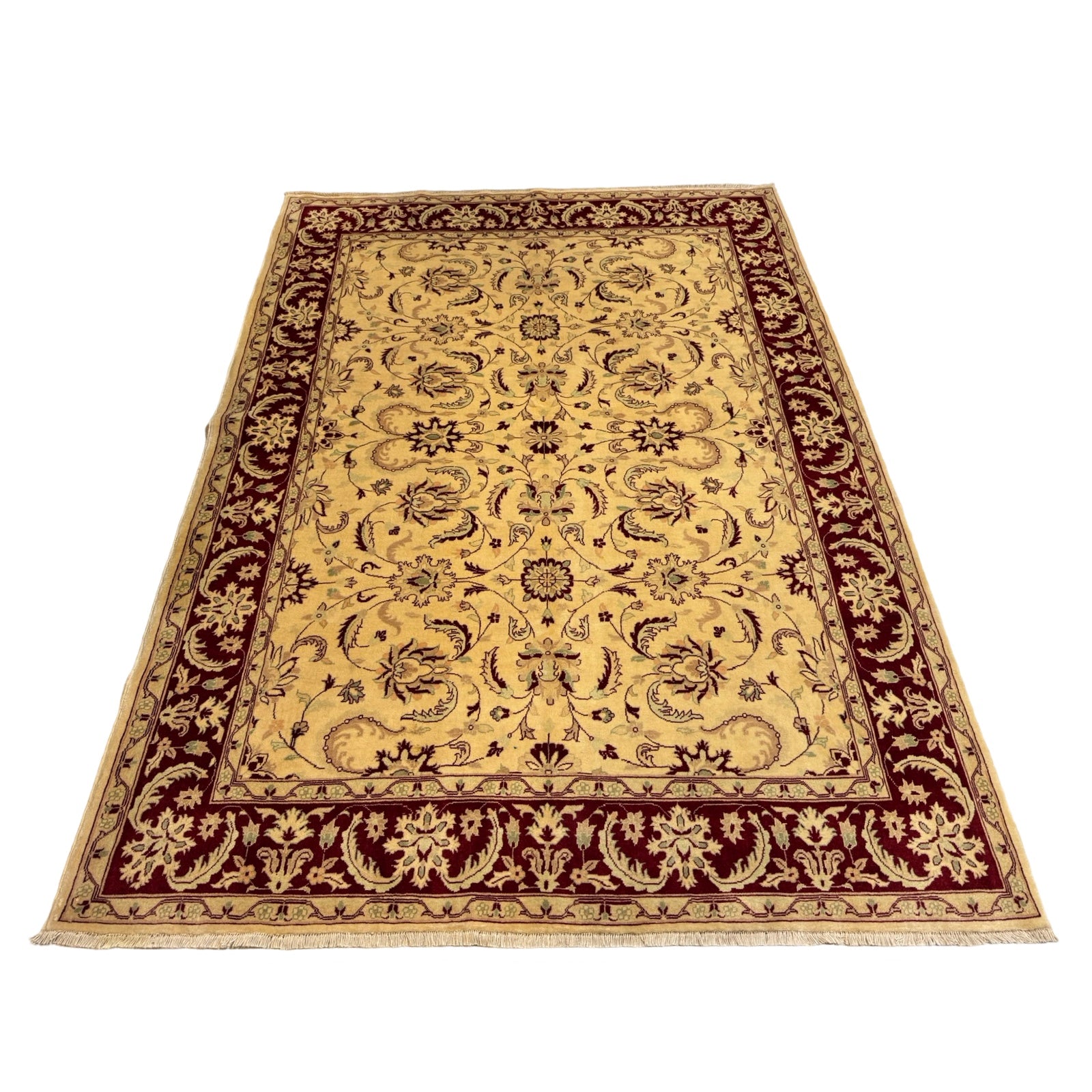 238 x 172 cm Beljik Chobi Belgian Hand-Knotted Wool Rug