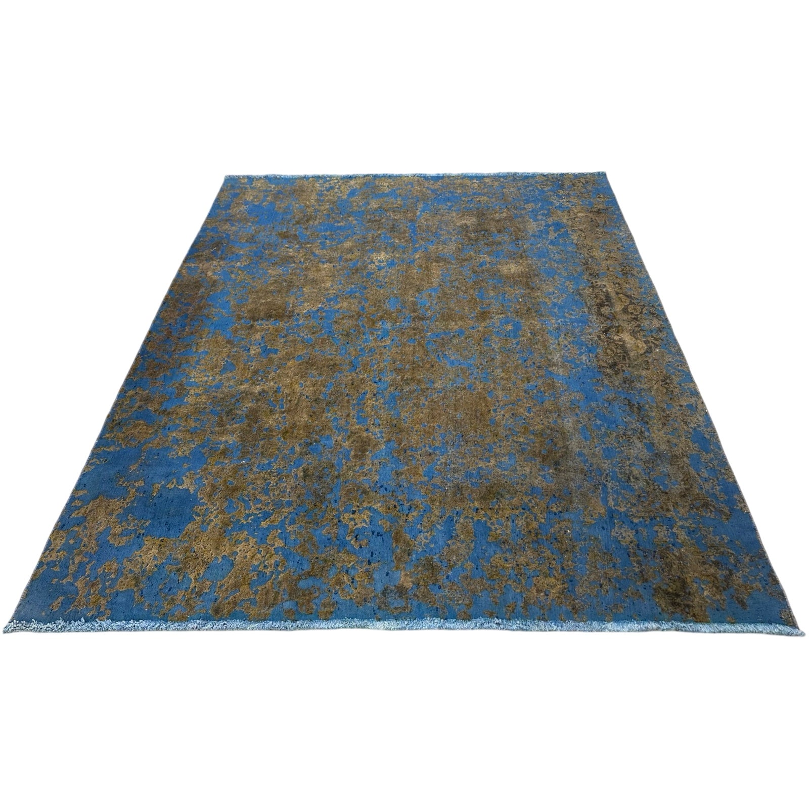 269 x 225 cm Hand-Knotted Ultra Vintage Persian Wool Rug