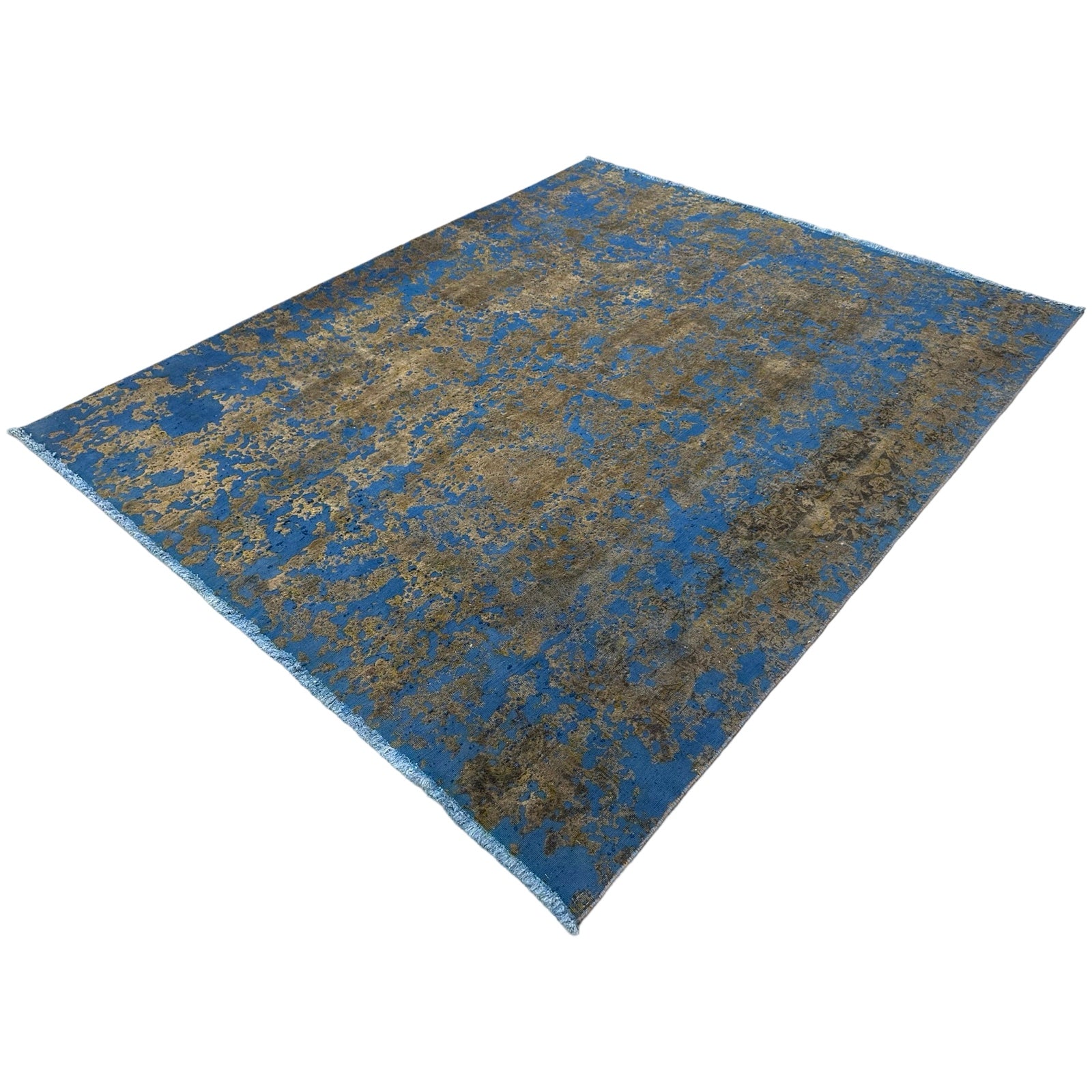 269 x 225 cm Hand-Knotted Ultra Vintage Persian Wool Rug