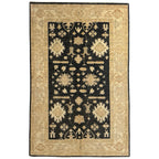 185 x 119 cm Afghan Chobi Hand-Knotted Wool Rug