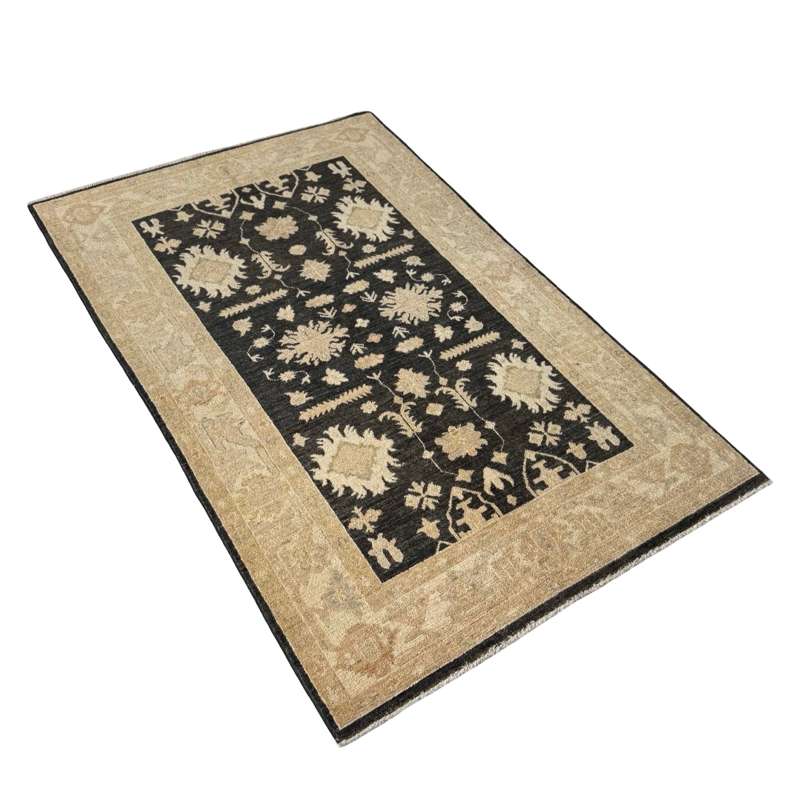 185 x 119 cm Afghan Chobi Hand-Knotted Wool Rug