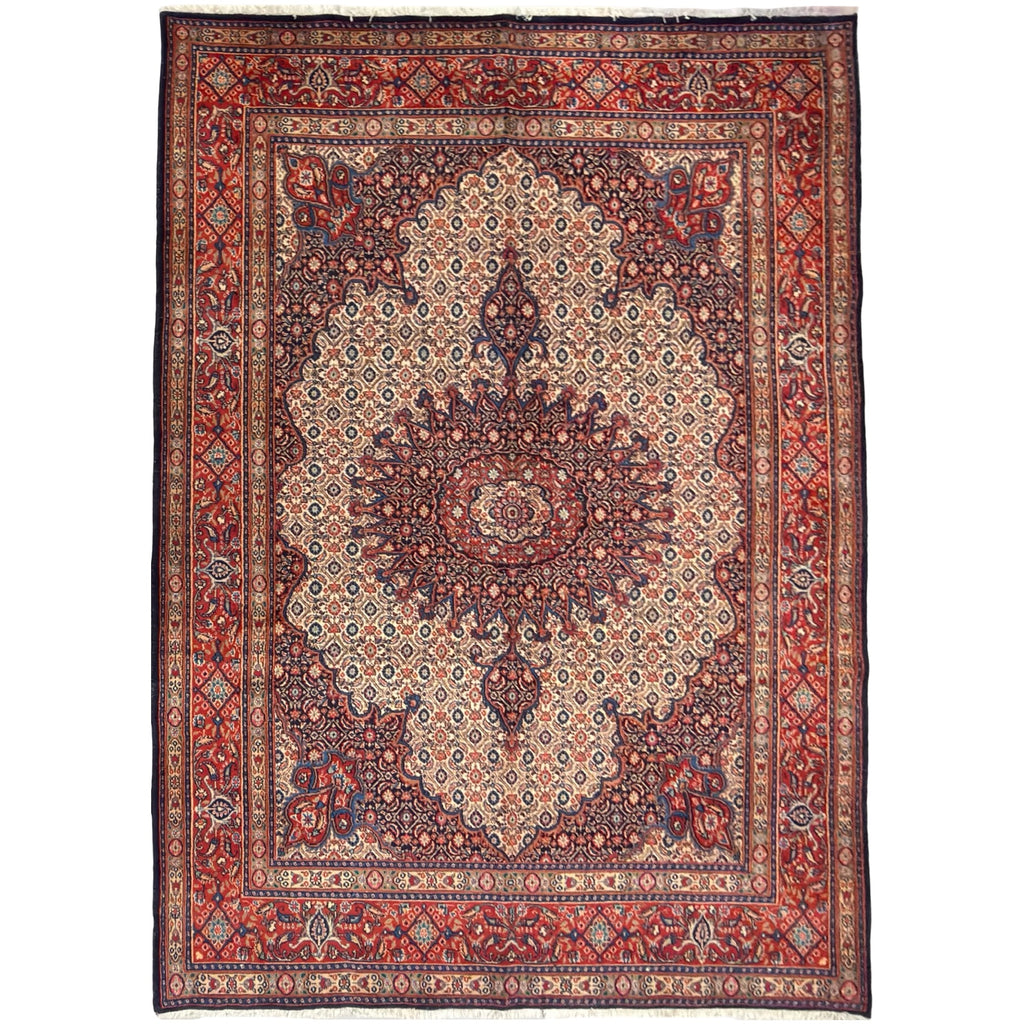 290 x 200 cm Hand Knotted Persian Moud Wool Rug